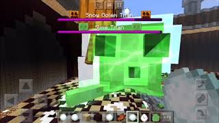 MINECRAFT SLIME TITAN VS SNOW GOLEM TITAN screenshot 4