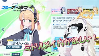 【ガチャ配信】ミドリ（メイド）来ちゃったじゃんどうしてくれんだ【ブルーアーカイブ】