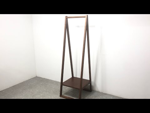□ 無印良品 MUJI コートハンガー ハンガーラック 木製 ウォールナット