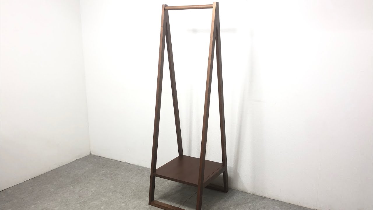 □ 無印良品 MUJI コートハンガー ハンガーラック 木製 ウォールナット □ 無印良品 MUJI コートハンガー ハンガーラック 木製 ウォールナット