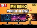 TOP 4 Monitores GAMER BARATO Custo-Benefício 2026