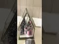 Raz 8.5" Lighted Pink House Terrarium Figure Christmas Decoration 4615557