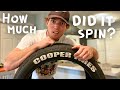 How many LAPS does a tire spin in its lifetime?