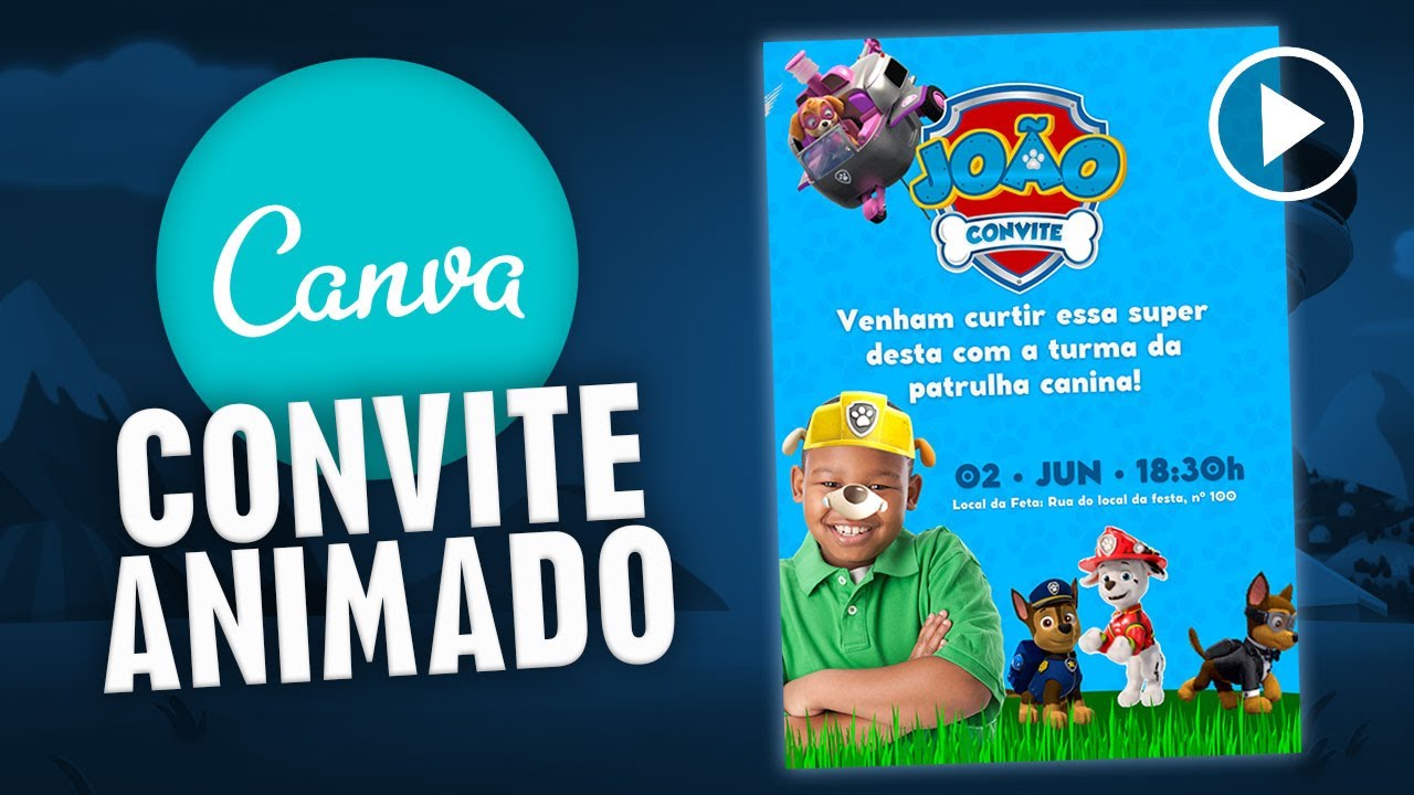 Como Criar um Convite Virtual e Interativo ANIMADO no Canva