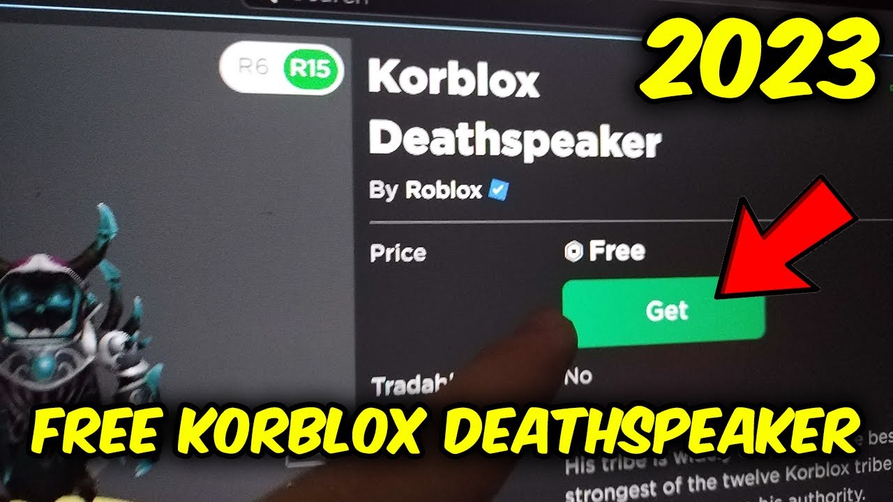 OMG! QUICK, GET FREE KORBLOX NOW!!! 😳 