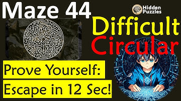 Difficult Circular mazes Maze 44