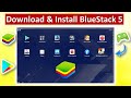 How to download and install bluestacks 5 on windows 10  laptop me app kaise download kare  hindi