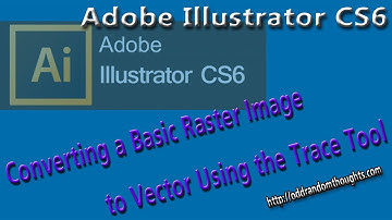 Convert Basic Image to Vector Using Trace in Adobe Illustrator CS6