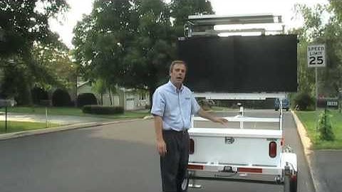 Setting up a radar speed display Trailer