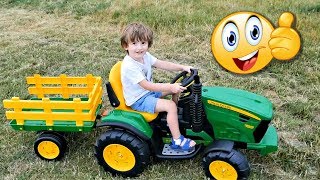 : TRAKTOREK JOHN DEERE PEG PEREGO TRACTOR  -  HEJKA TU LENKA