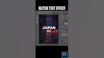 Glitch text effect in photoshop