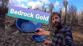Gold Found! Bedrock Crevice Cleaning, Dream Mat Sluicing