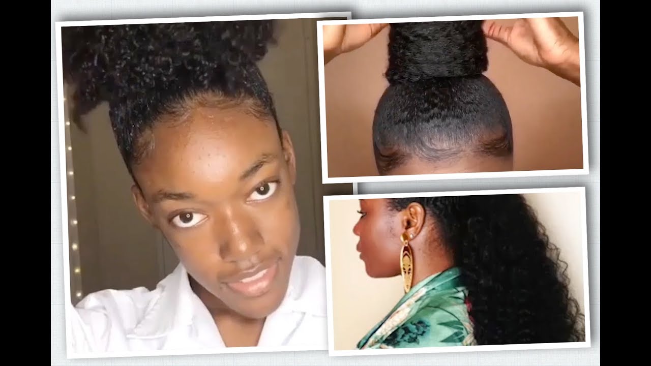 Quick And Easy Ponytails Puff Hairstyles For Black Women Natural Hair