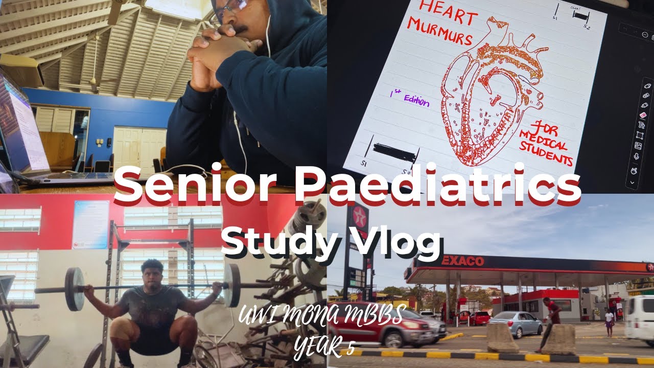 SENIOR PAEDS STUDY VLOG | UWI MONA MED STUDENT - YouTube