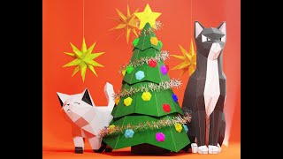Christmas tree 2024 - papercraft template