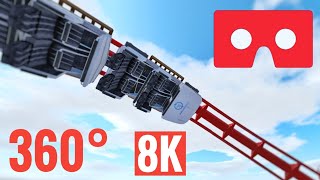 [360 VR 8K Video] Roller Coaster Virtual Reality Google Cardboard SBS screenshot 5