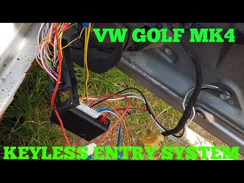 VW GOLF MK4 KEYLESS ENTRY SYSTEM FITTED (DIY )
