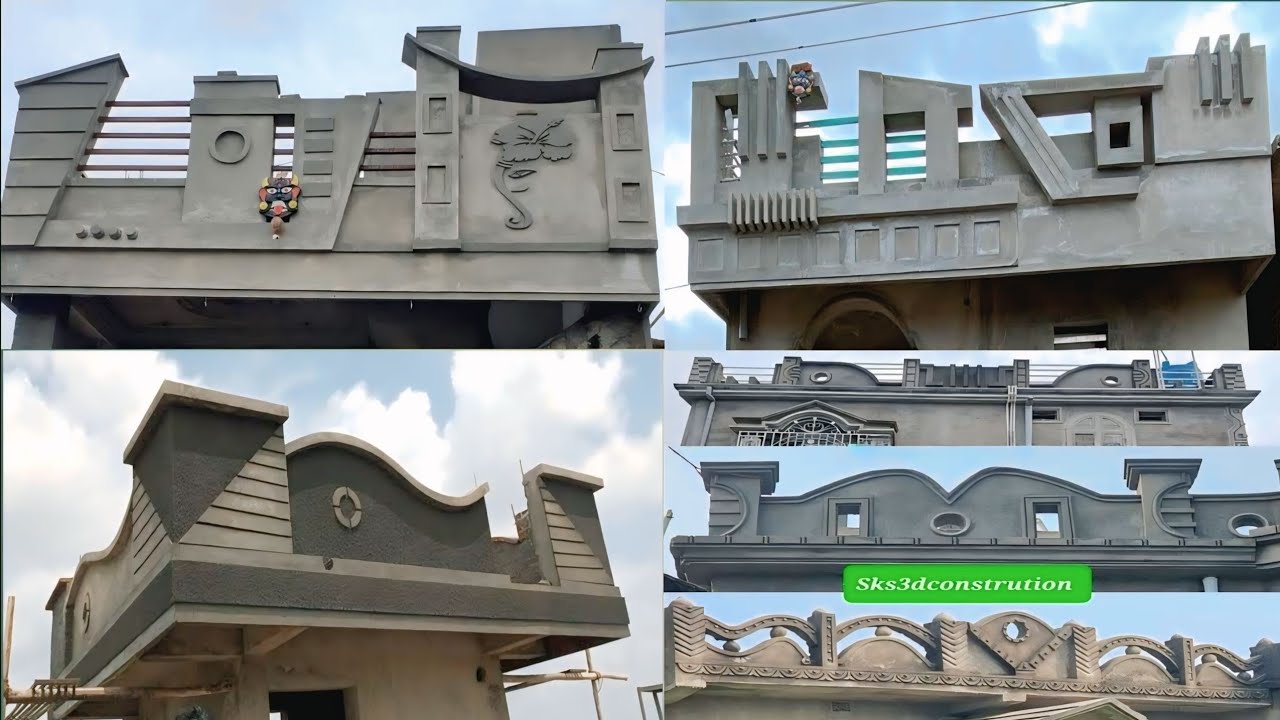 25+Parapet design for house photo || घर के लिए पैरापेट डिजाइन New 2024 @plasterwork96 parapet design
