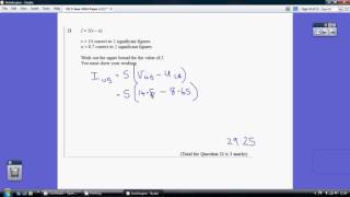 32) Edexcel GCSE Maths Higher Tier Paper 2 - 9 June 2016 Q21