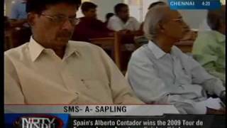 CSS - SMS A SAPLING - NDTV footage screenshot 4