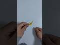 Make a paper crane with 7.5cm x 7.5cm paper.