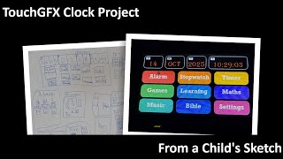 Displays and Dev Boards First, TouchGFX Clock Project
