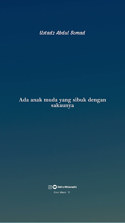 Anak Muda Yang di banggakan Allah_Ustadz Abdul Somad | ceramah 1 menit |one minute booster