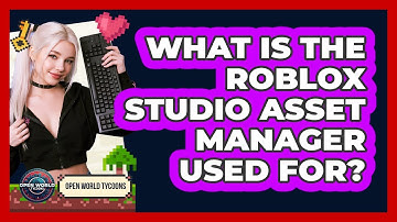 What Is The Roblox Studio Asset Manager Used For? - Open World Tycoons