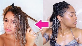 We Swapped Curly Hair Routines... (ft. Jewejewebee)