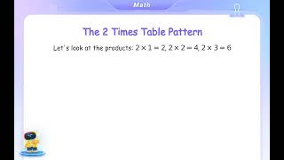 Free Video Lesson: Patterns In Multiplication Table - (Grade 3)