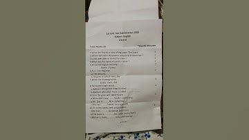 #1st unit test/#class 6/#English/#question paper #shorts #youtubeshorts