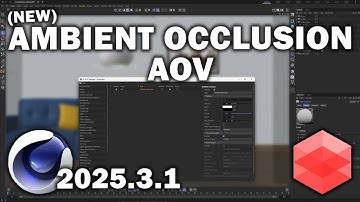 Cinema 4d 2025.3.1: New AO AOV in Redshift