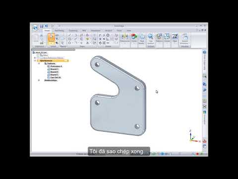 [Học Solid Edge Cực Nhanh] - 09- Sao Chép Mặt Và Sử Dụng Các Điểm Chính   Để Xác Định Chuyển Động