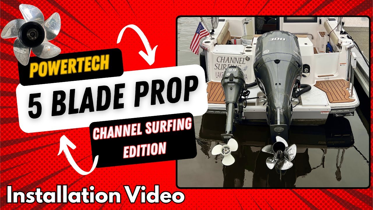 Installing the PowerTech SCE5Modified Prop on our Ranger Tug 27