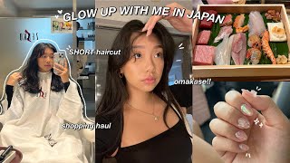 GLOW UP WITH ME 💇🏻‍♀️ cutting my hair AGAIN, GRWM + important life updates &amp; new nails | JAPAN VLOG