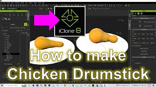 Blender to iClone 8 Chicken Drumstick Prop Modeling & Export Tutorial (FBX Workflow)