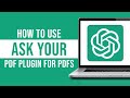 AskYourPDF Plugin For ChatGPT - How to Use ChatGPT For PDF Files (Tutorial)