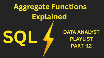 SQL Aggregate Functions Explained | COUNT, SUM, AVG, MIN, MAX | Interview Questions