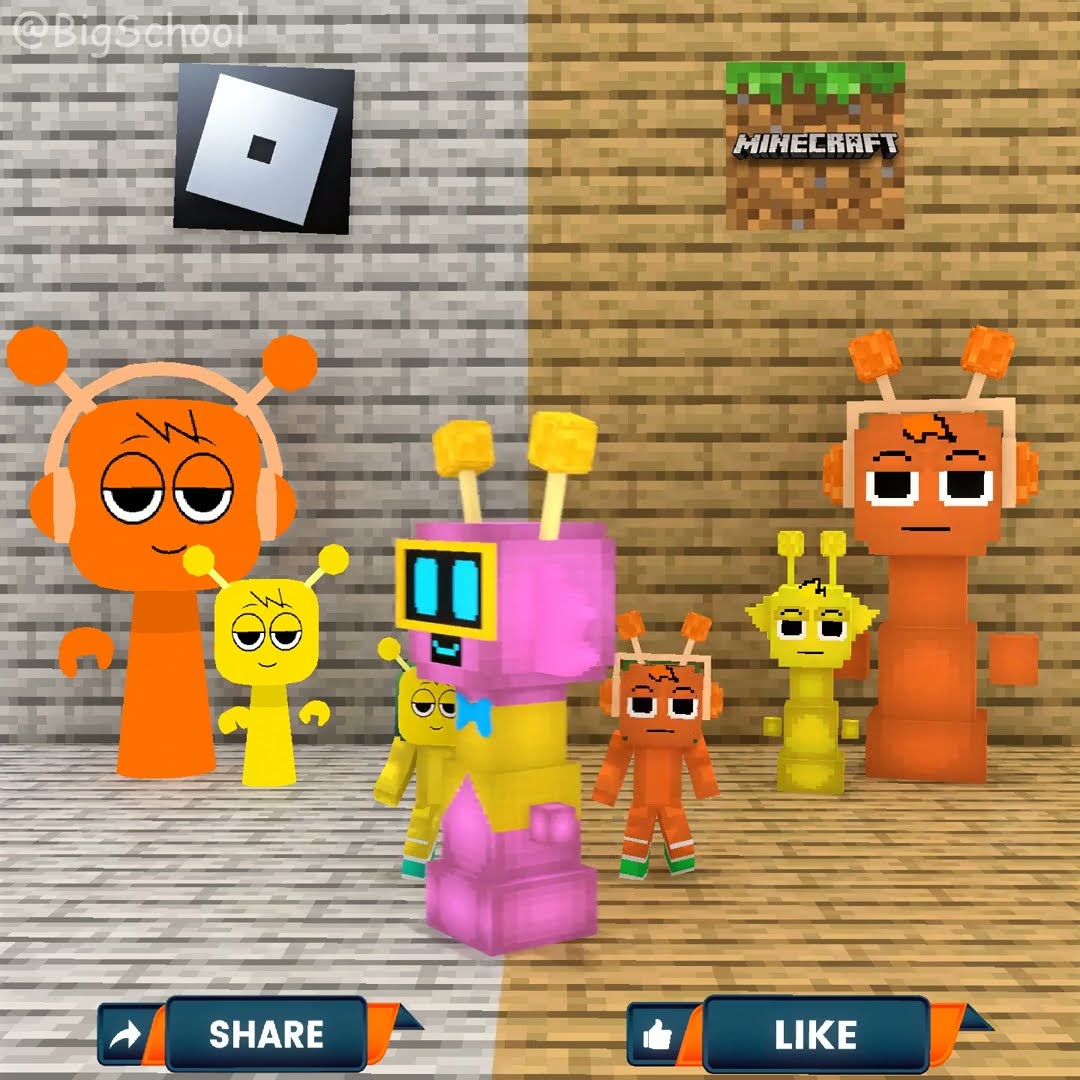 Do you want Pink Bot to choose team Minecraft or Roblox? ?