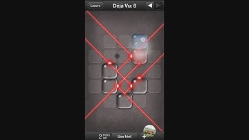 Lazors Game play and Solutions Level Deja Vu