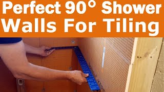 How To Create Perfect 90 Shower Walls For Tiling | Wet Shimming