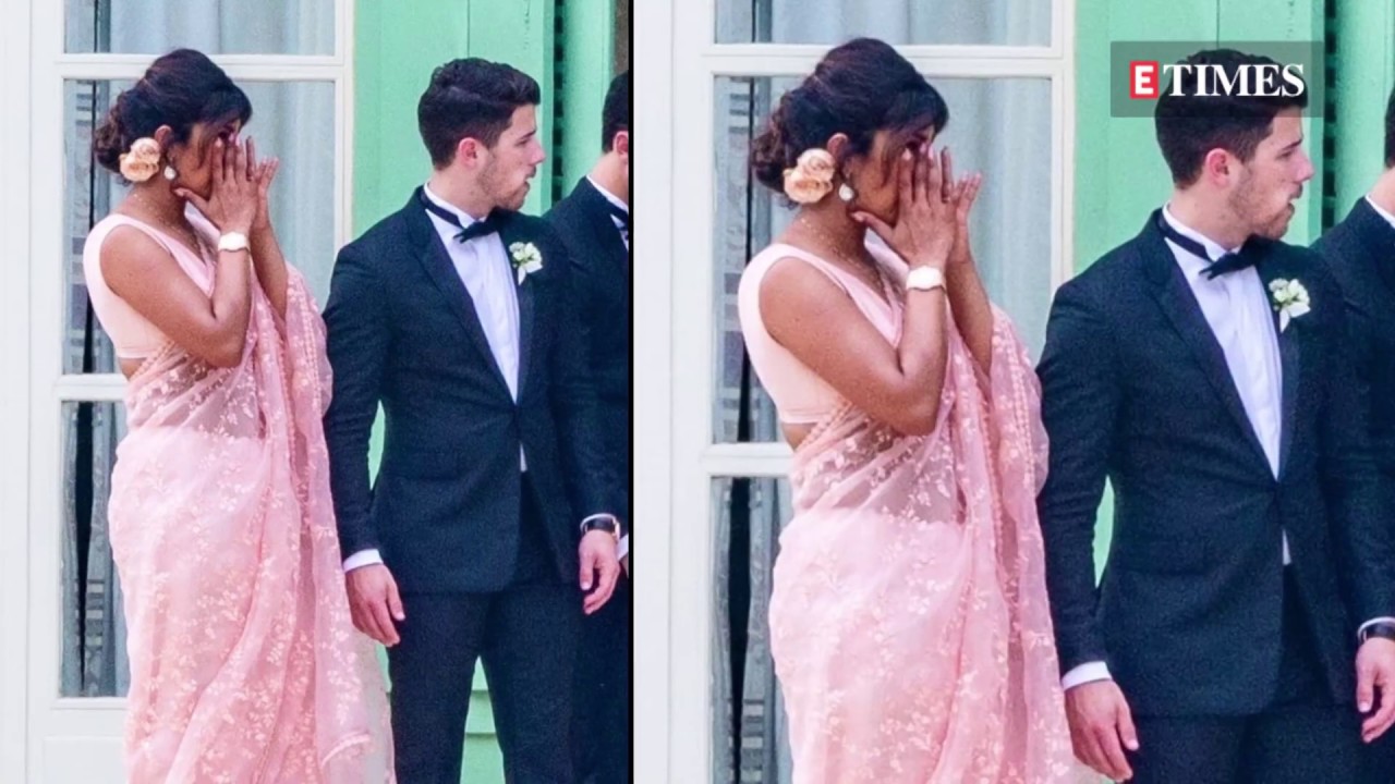 Priyanka Chopra Cries At Joe Jonas & Sophie Turner Wedding-Tearful