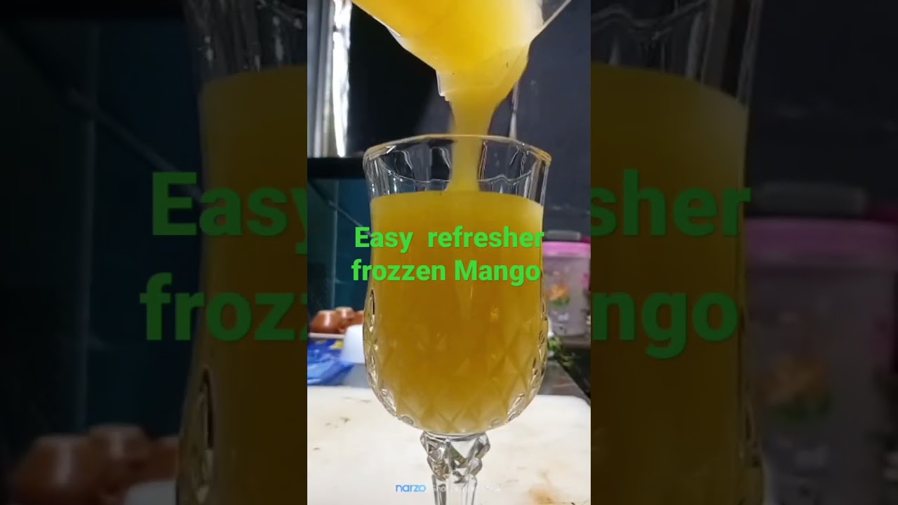 delicious Easy Refresher frozen mango mocktail