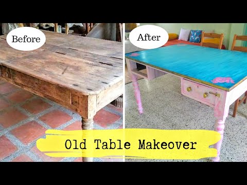 DIY Easy steps to convert Old Table into New | How to Repaint your Old  Furniture | DIY Home Decor - YouTube