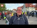 ERFURT: Erste Blockaden am AfD-Parteitag! Demonstranten treffen auf Polizei!