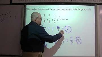 Geometric Sequence example with fractions