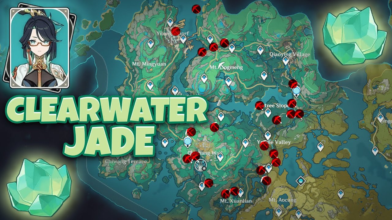Clearwater Jade Locations Xianyun Ascension Materials 4.4 YouTube