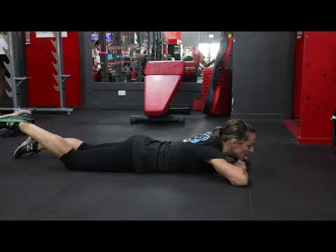 Prone Hamstring Curl with Superband