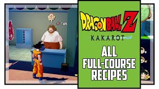 Dragon Ball Z Kakarot All Full-Course Meal Recipe Locations