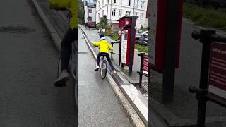 This Road Pushes Your Bike Uphill 😳 Norway Bike Lift #shorts